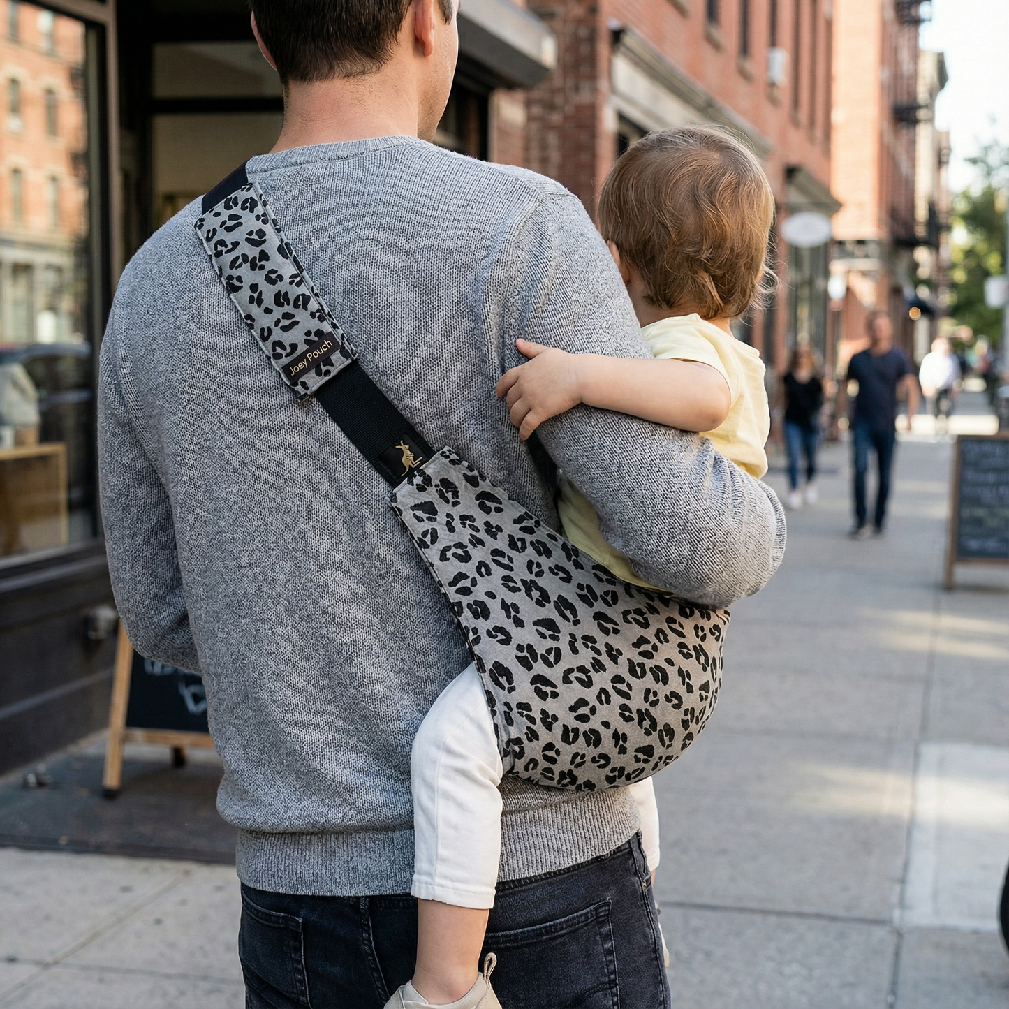 Leopard Pattern Sleek Baby Side Sling Carrier