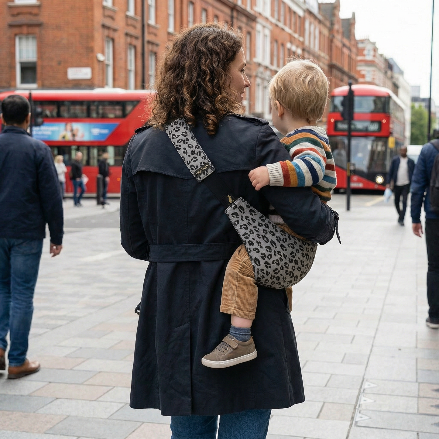 Leopard Pattern Sleek Baby Side Sling Carrier
