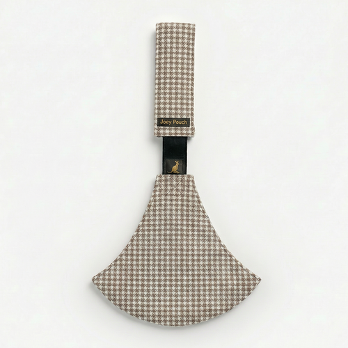 Beige Houndstooth Sleek Baby Side Sling Carrier