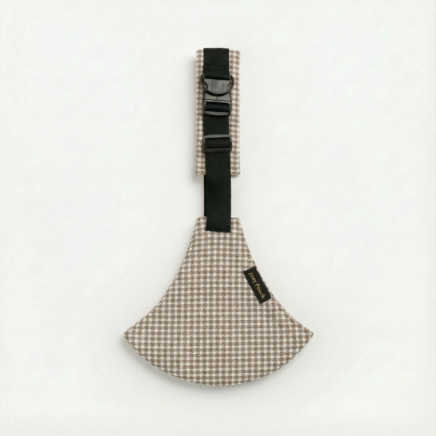 Beige Houndstooth Sleek Baby Side Sling Carrier