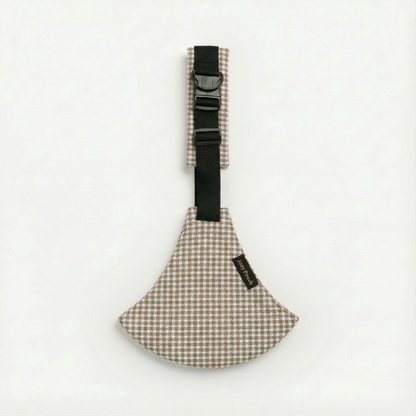 Beige Houndstooth Sleek Baby Side Sling Carrier