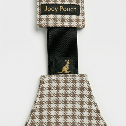 Beige Houndstooth Sleek Baby Side Sling Carrier